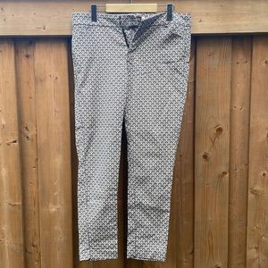 LAST WEEKEND ..NWOT Light pink/black paisley pants size 6